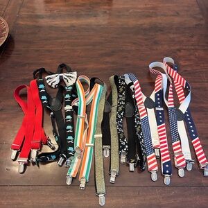Kids Colorful Suspender Set